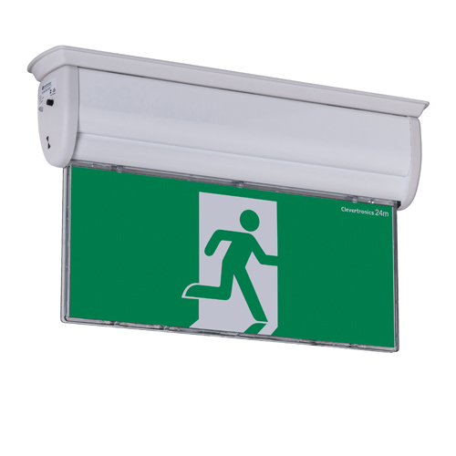 Swingblade Exit, Surface Mount, LP, Clevertest Plus, All Pictograms, Single or Double Sided
